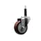 Service Caster 3.5'' Maroon Poly Wheel Swivel 3/4'' Expanding Stem Caster SCC-EX20S3514-PPUB-MRN-34 - alternate 1